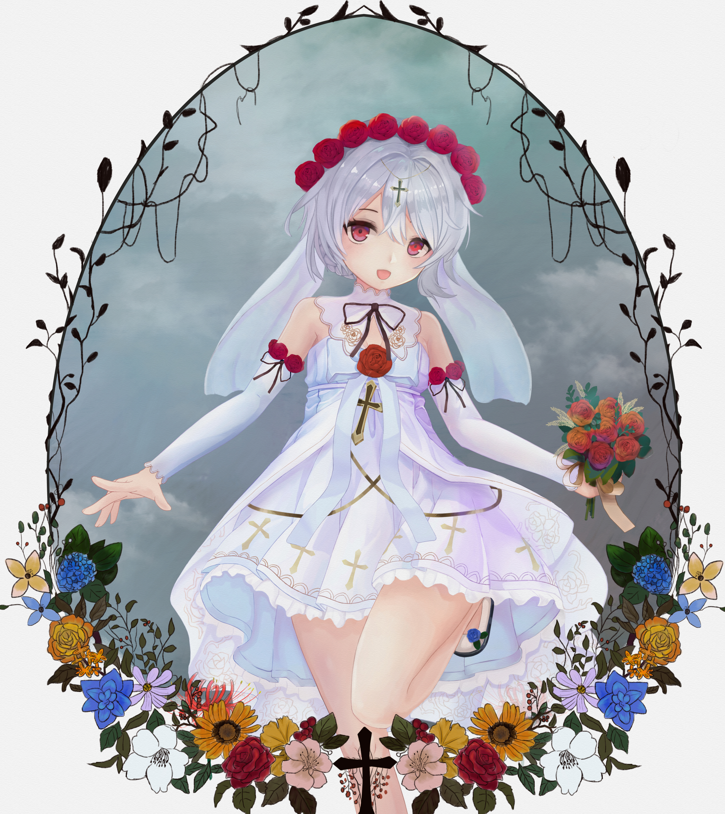 月下初拥pixiv作品汇总展示:花嫁篇(中)