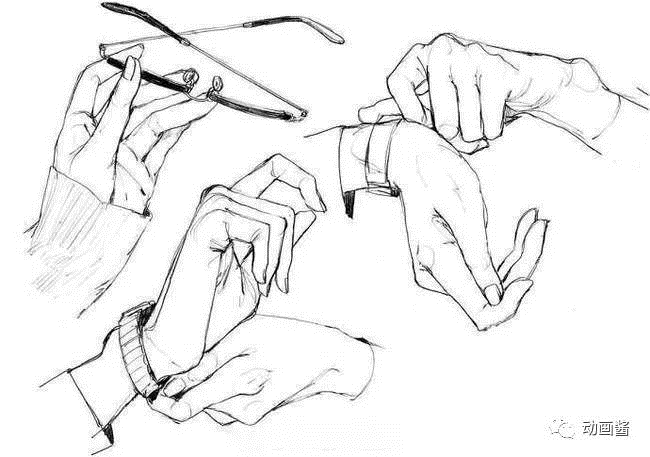 手控福利!史上最全!超实用动漫手部基础画法大合集来袭~