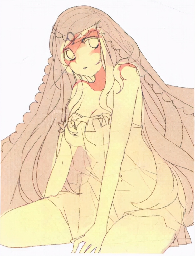轻松画出可爱少女坐姿画法技巧!