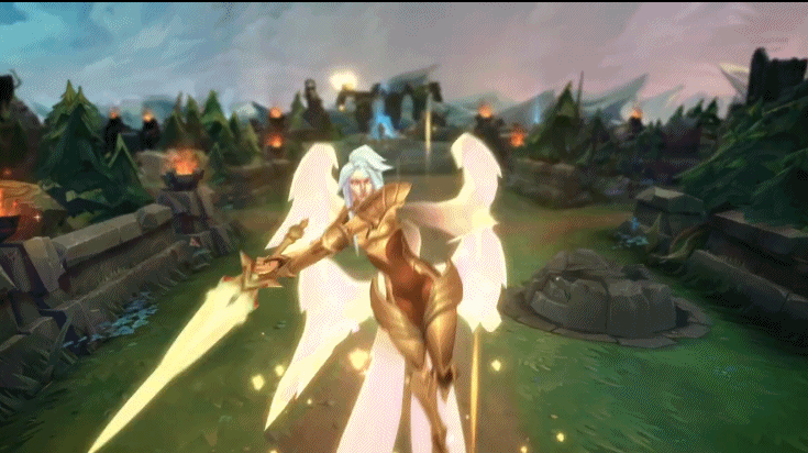 lol天使姐妹重做归来多段进化召唤圣光剑阵无敌最强天使回归