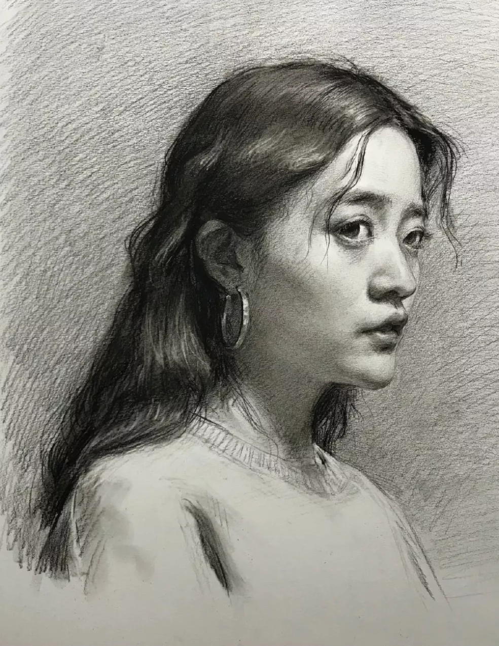 素描头像中细节与整体之间的关系