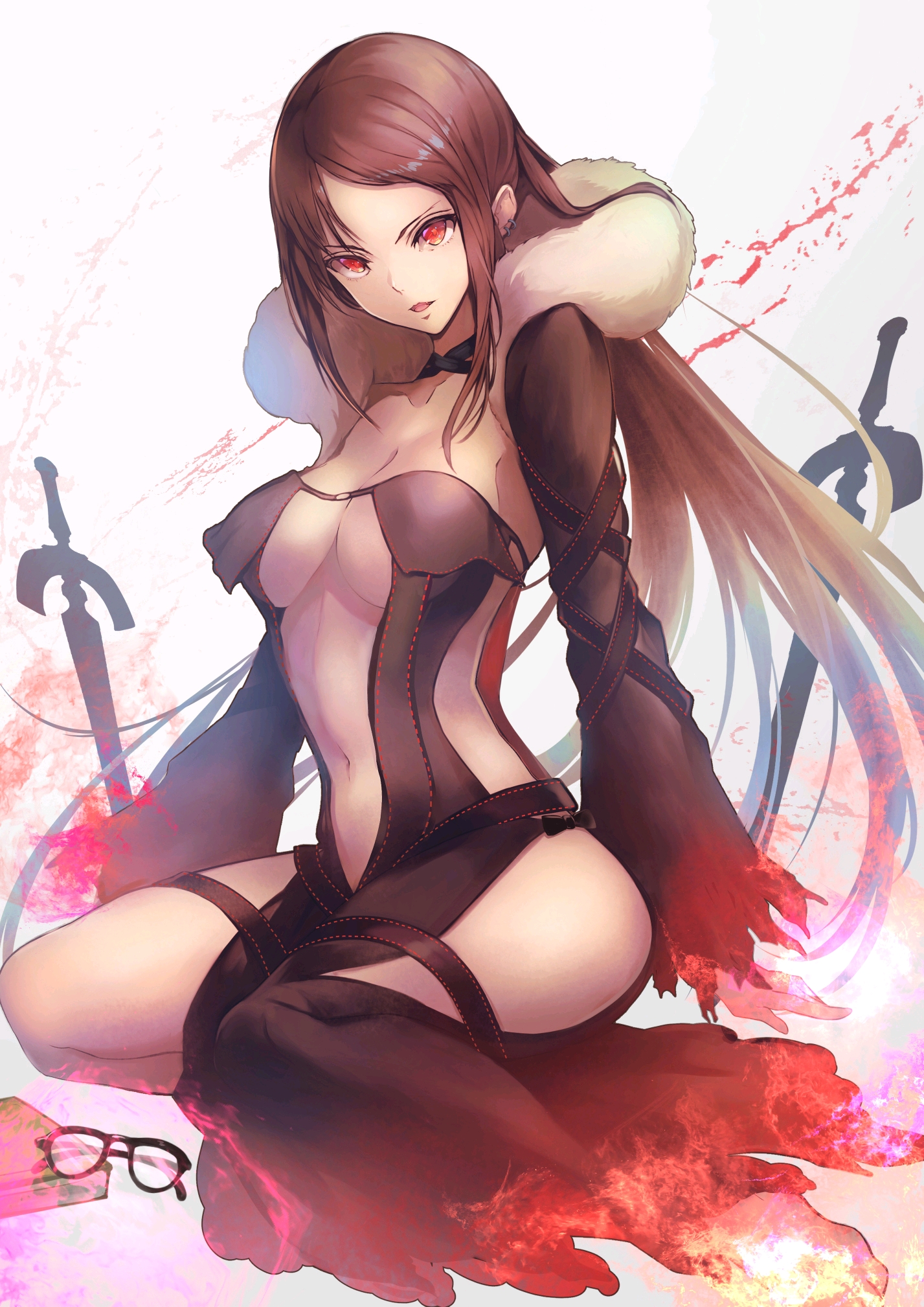 fgo虞姬(芥雏子)美图赏(13)——红之月下美人