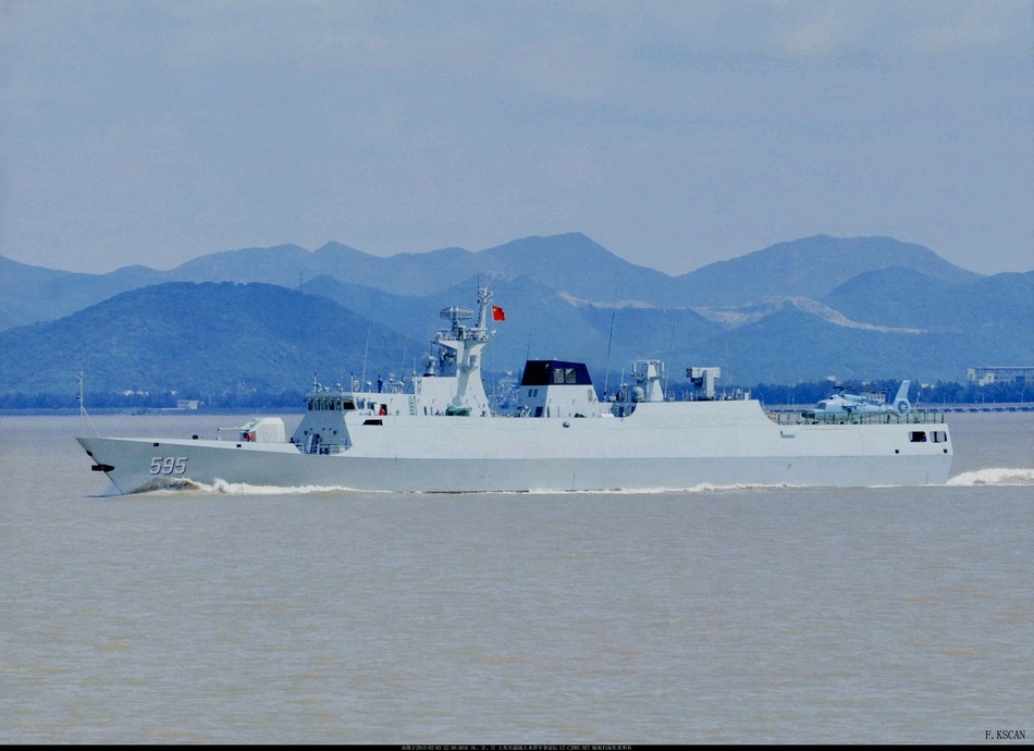 梅州舰,舷号584.揭阳舰,舷号587.清远舰,舷号589.潮州舰,舷号595.