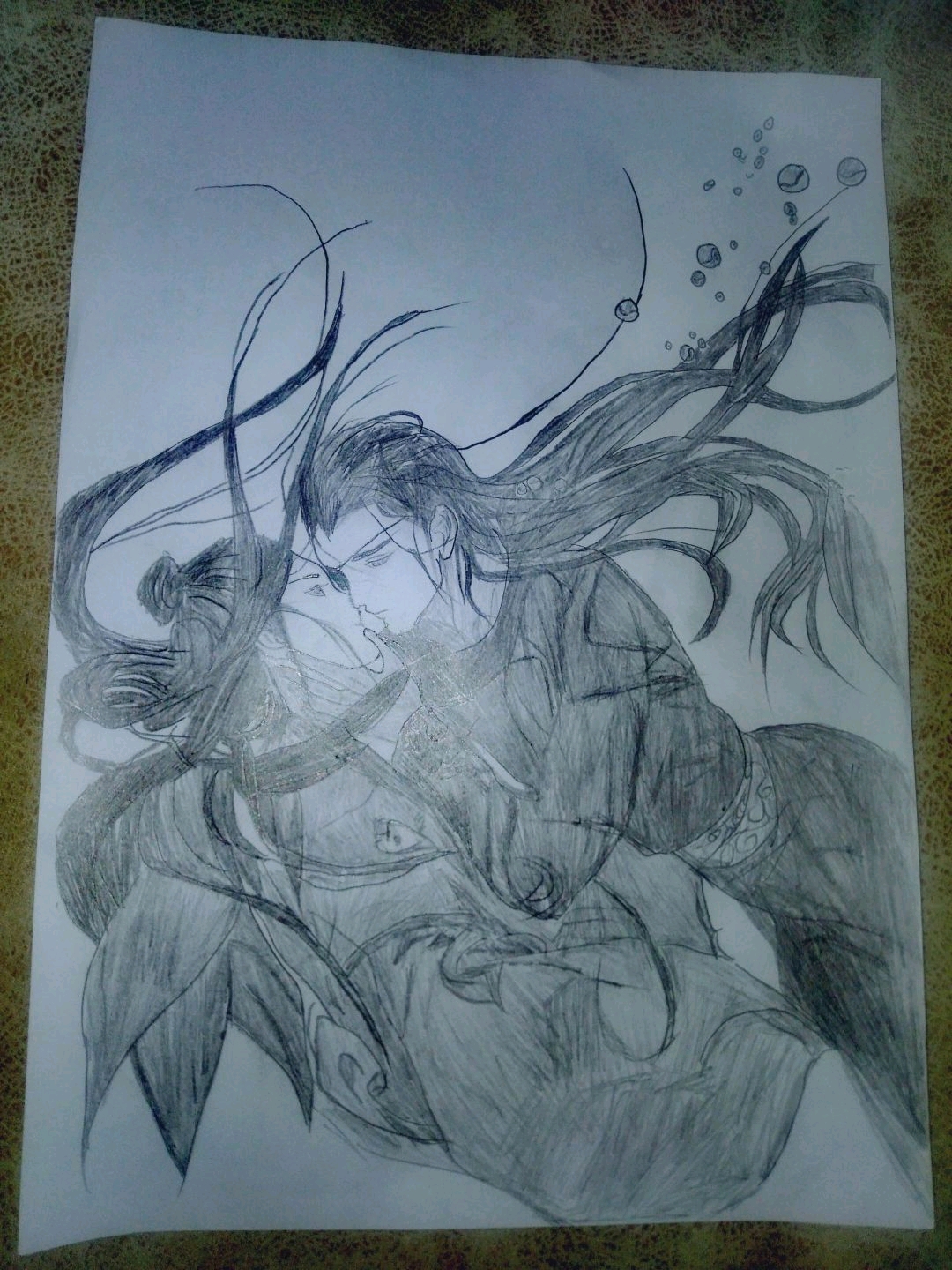 听老妈妈讲血雨探花的故事(配图手绘)