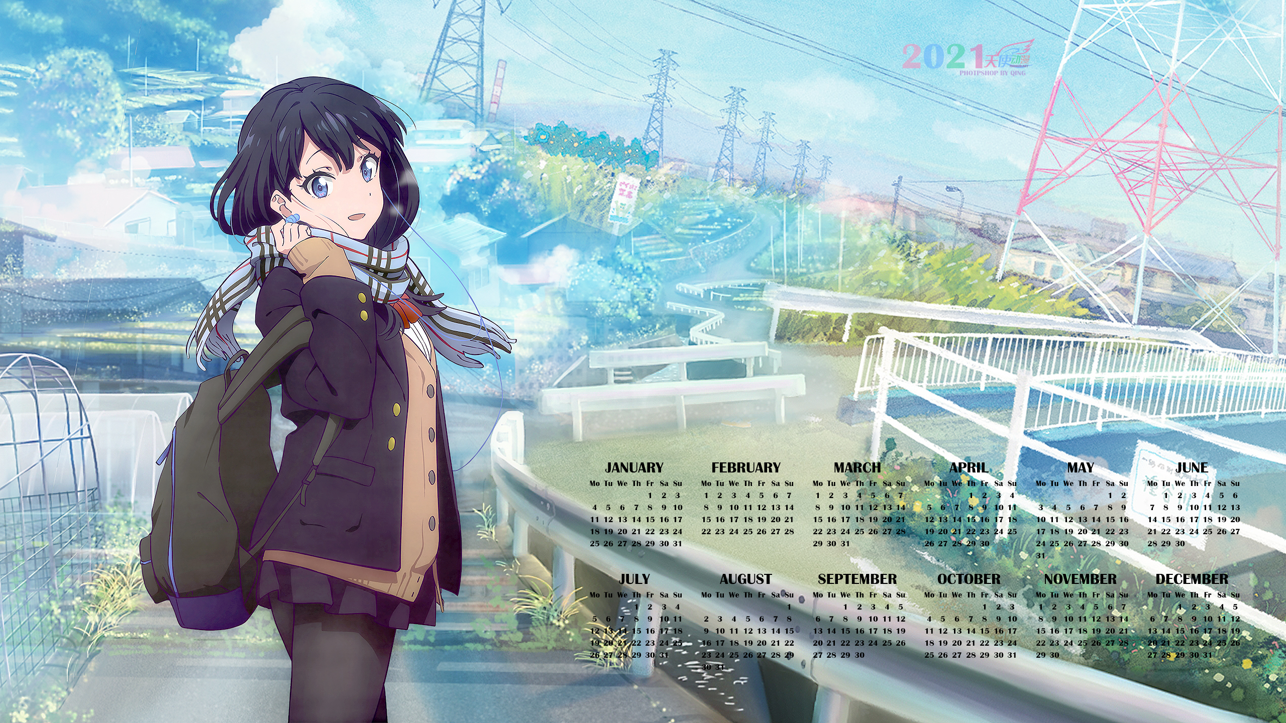 2021年日历二次元动漫壁纸插画美图精选分享21217