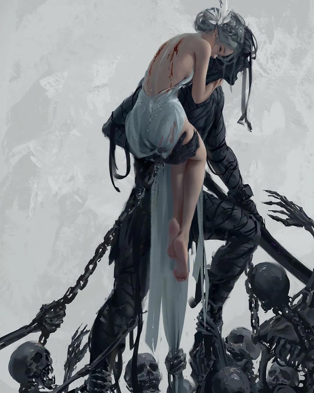 wlop 笔下那群让人魂牵梦萦的女神们可以抱回家了