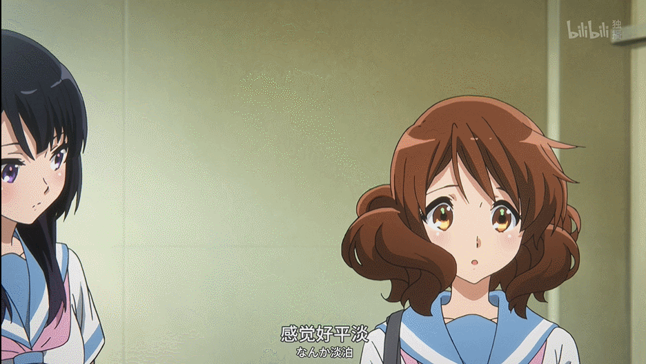 很明显两组的关系性差别 gif gif gif 久美子开始尬聊 很喜欢霙人设的