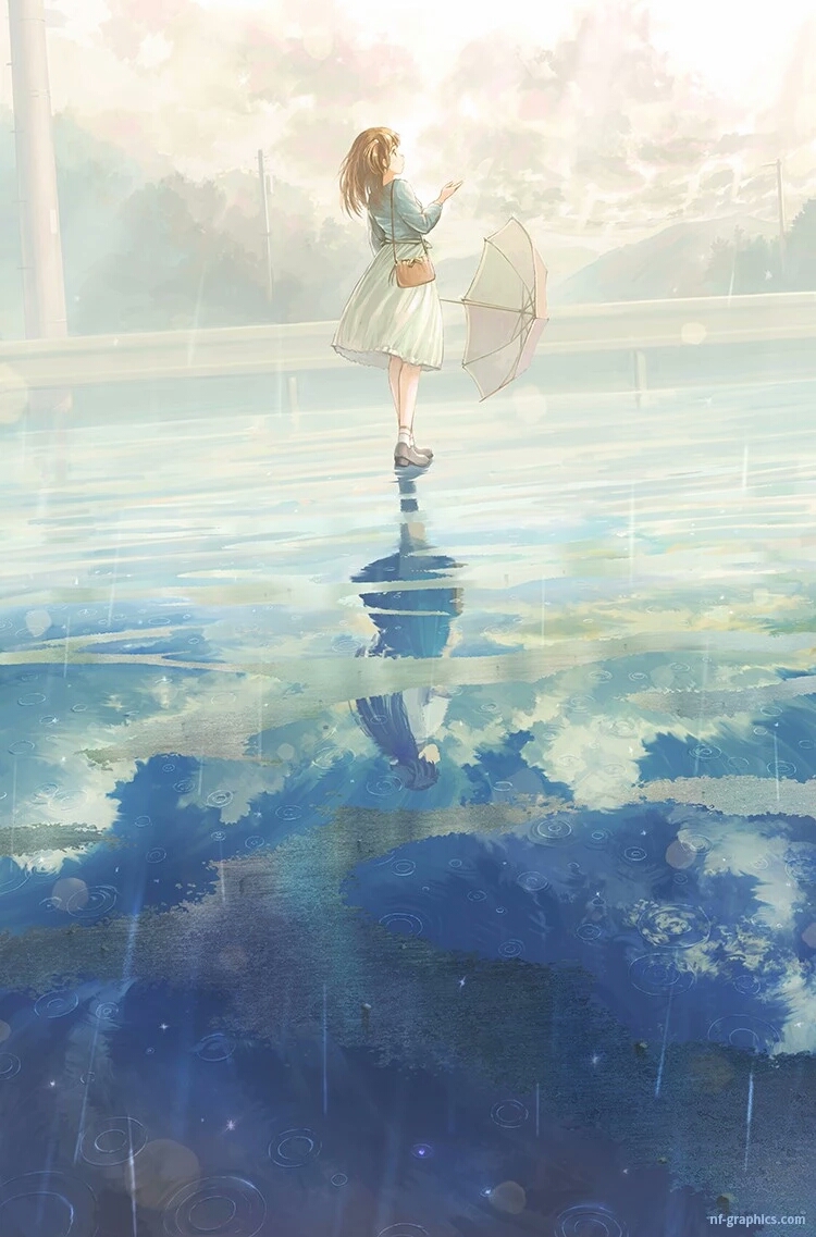 二次元动漫壁纸"雨"
