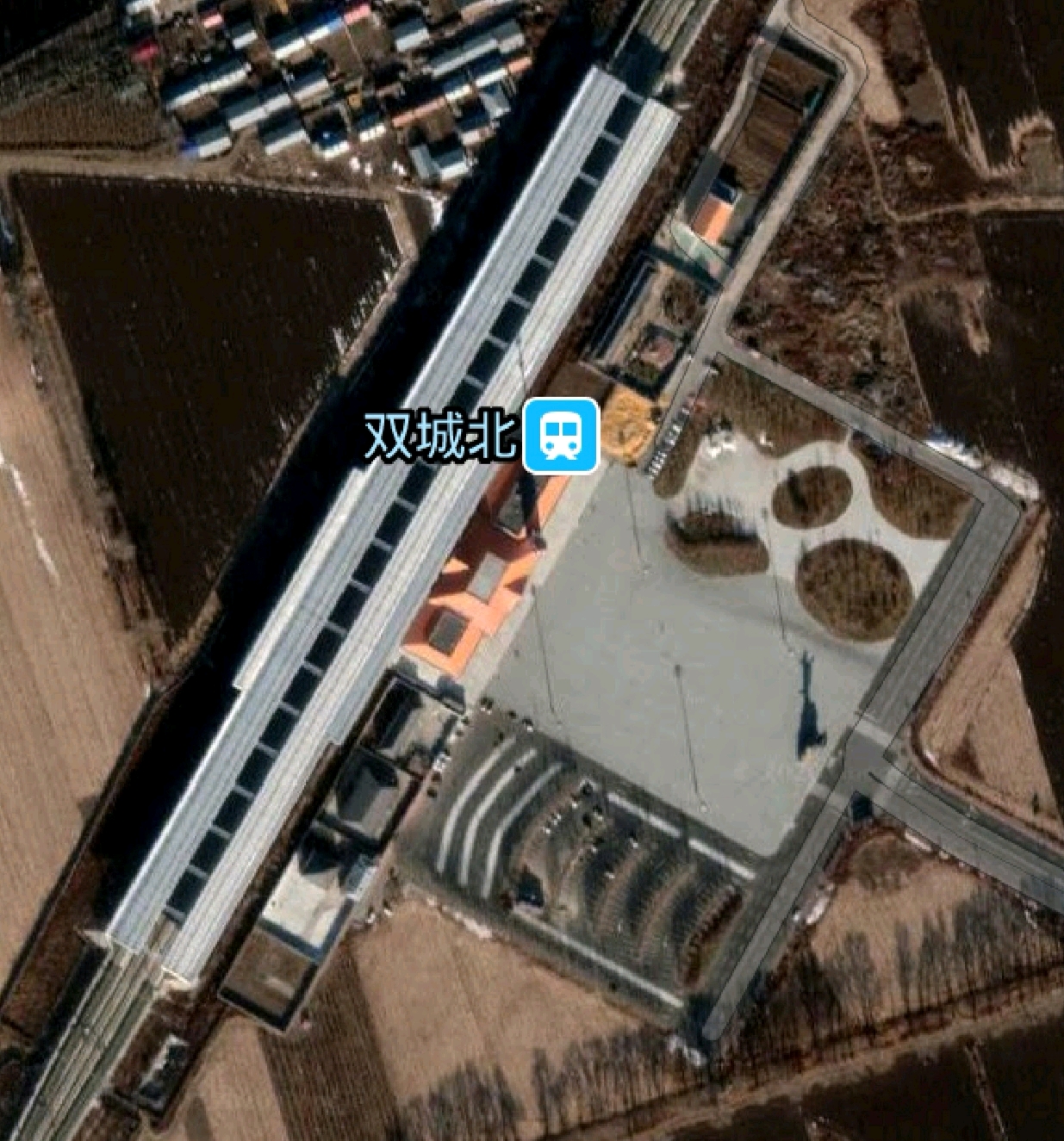 双城北站卫星图