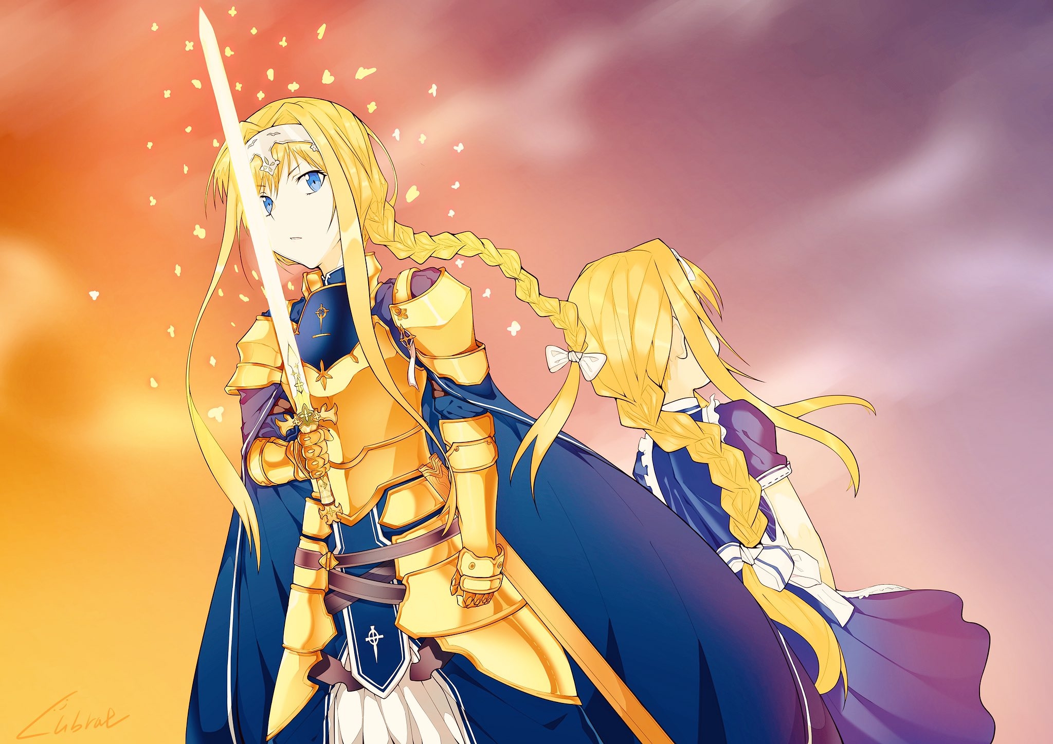 【嘿嘿嘿】刀剑神域 Alicization 爱丽丝·滋贝鲁库 精选壁纸插画美图\/角色介绍系列