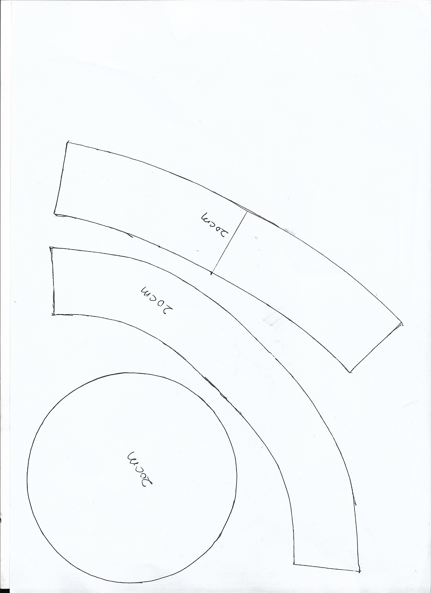 20cm棉花娃娃渔夫帽图纸(含15cm)