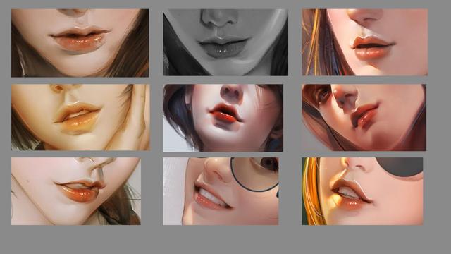 唇形有很多种,最好在绘画的时候就找好参考,嘴唇的形对应着一定的气质