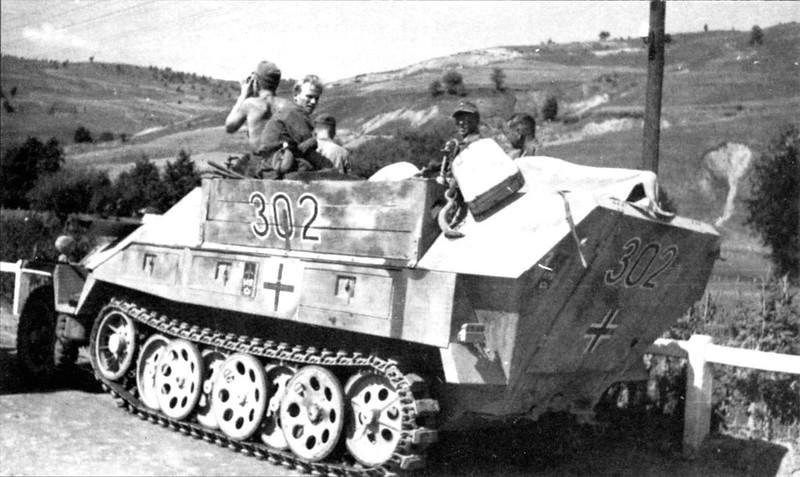 kfz 251半履带轻型装甲车族几乎参与了德军在二战中的每一次作战行动