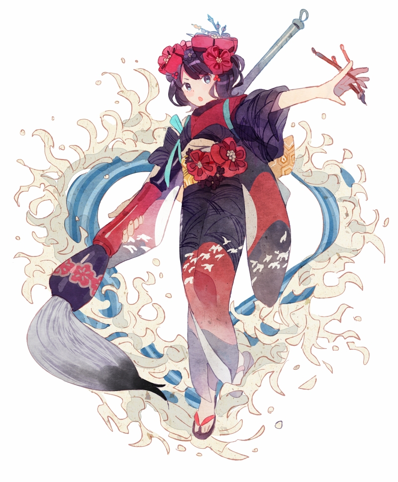 盘点FGO中外乡人葛饰北斋的各种美图(三)&你以为我是章鱼，其实我才是北斋哒!