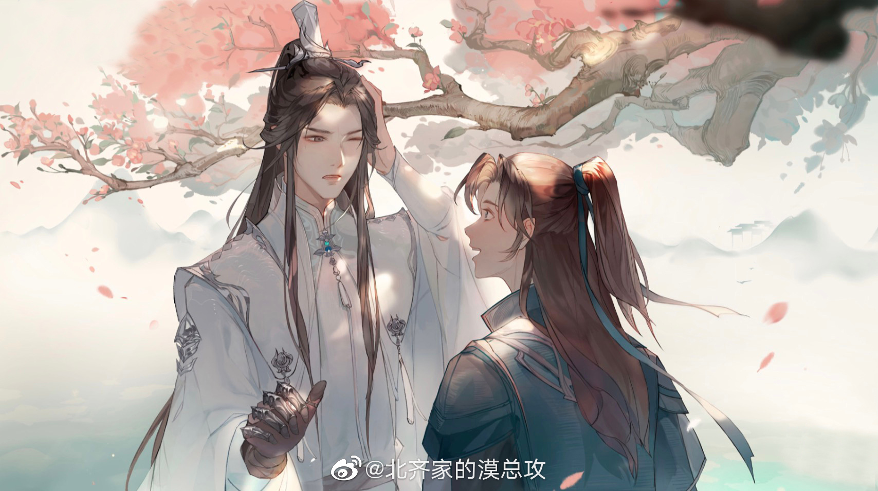 『二哈和他的白猫师尊 同人文 微雨夜夜缠海棠』踏仙君x楚皇x楚妃(11)