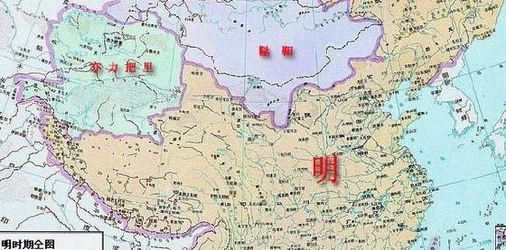 明朝疆域图片