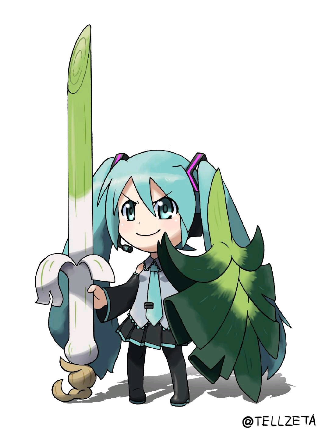 偷了神奇宝贝剑盾中大葱鸭武器的初音殿下.╮( ω )╭