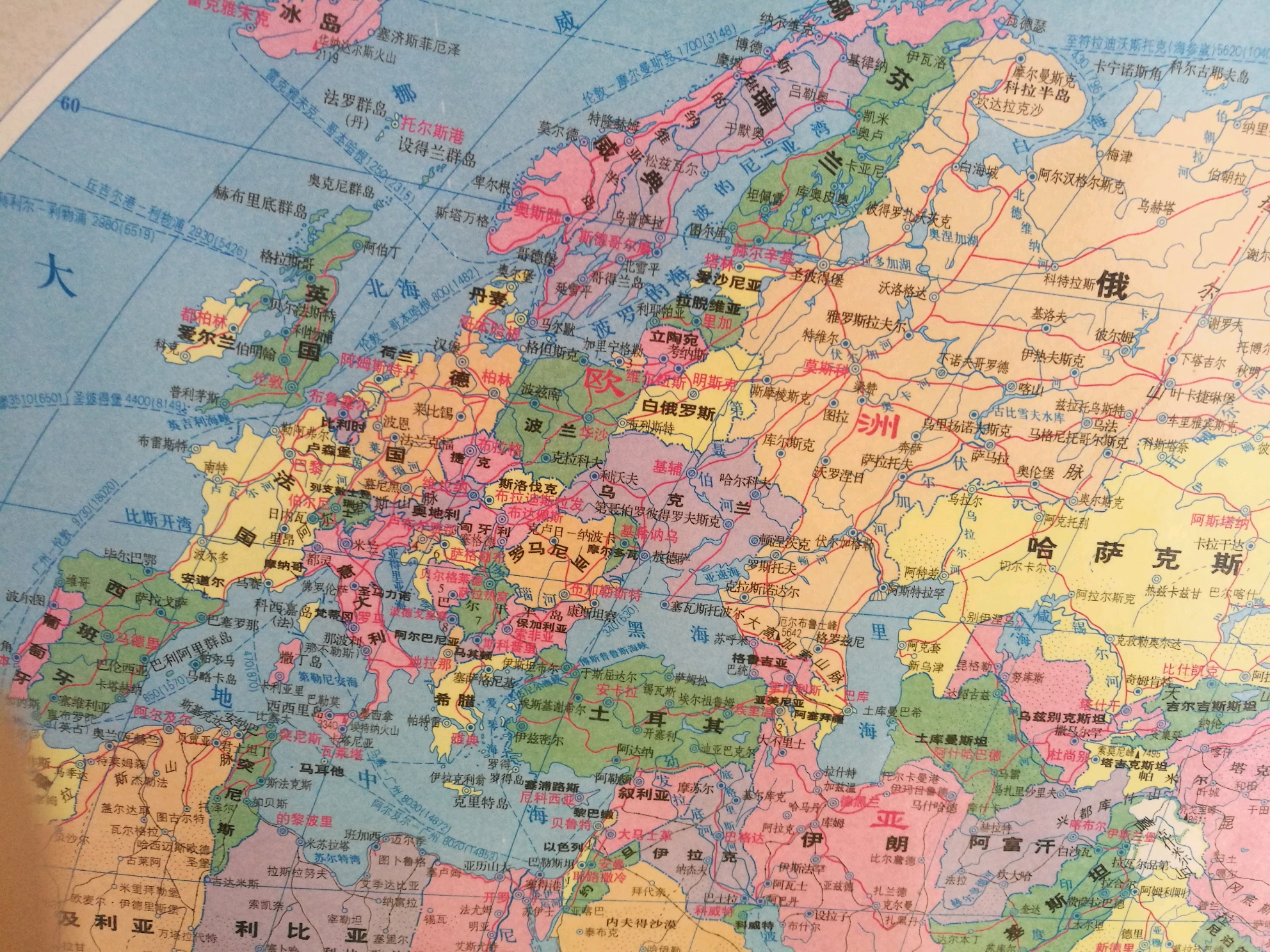 先看看欧洲地图