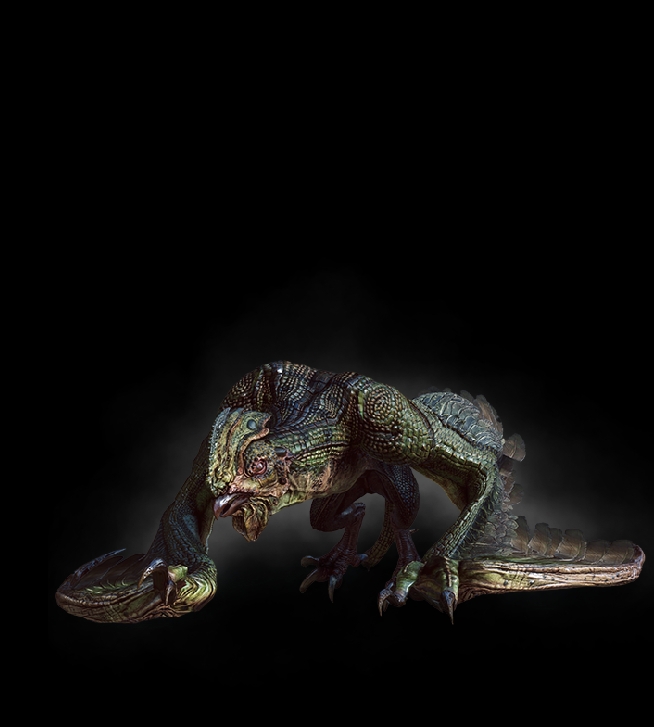 basilisklizard,hornedlizard 游戏 单机游戏 猎魔人的狩魔日记-石化蜥蜴 传说石化蜥蜴(basilisk)用