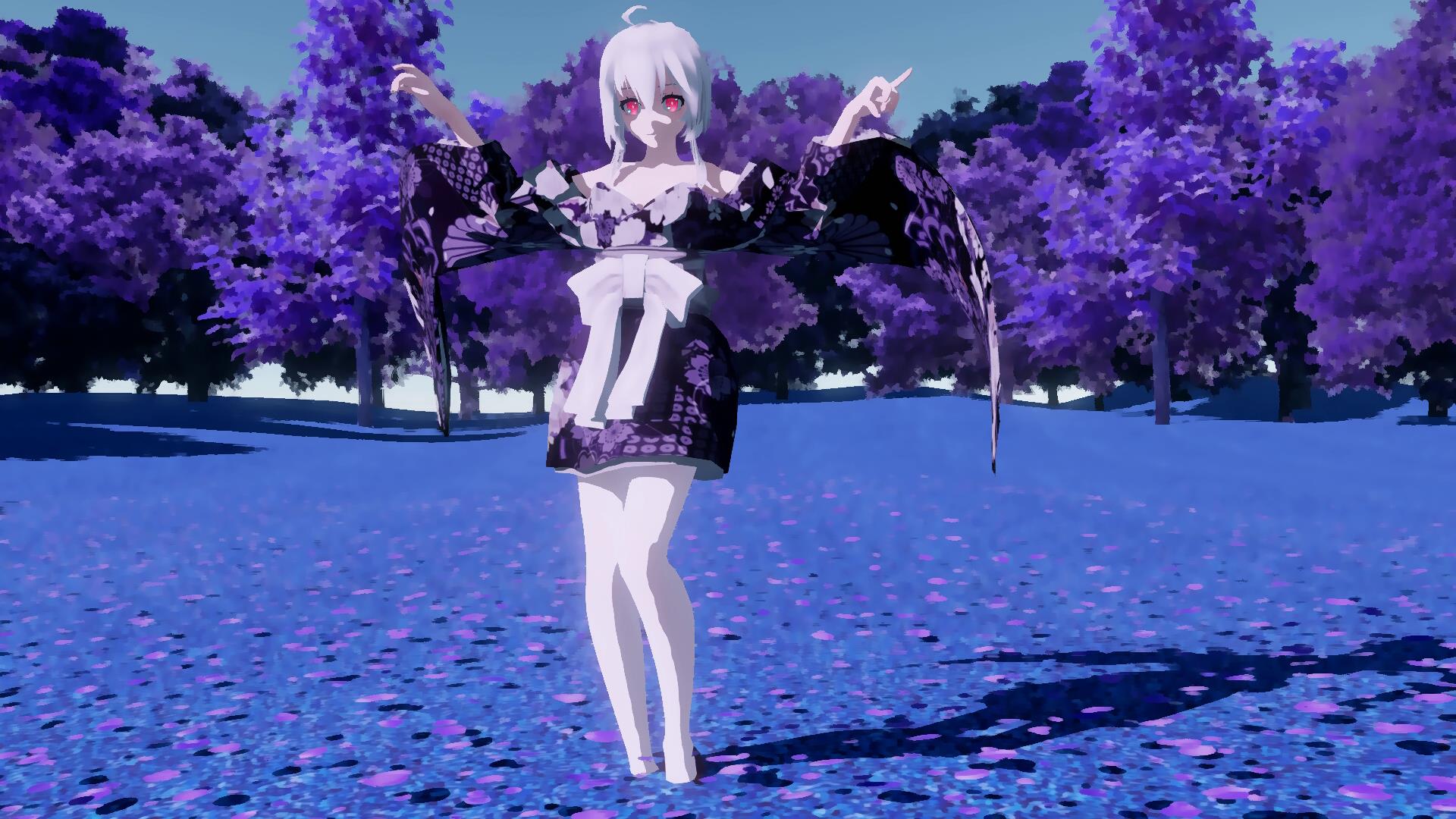 【mmd】tda式 和服 弱音
