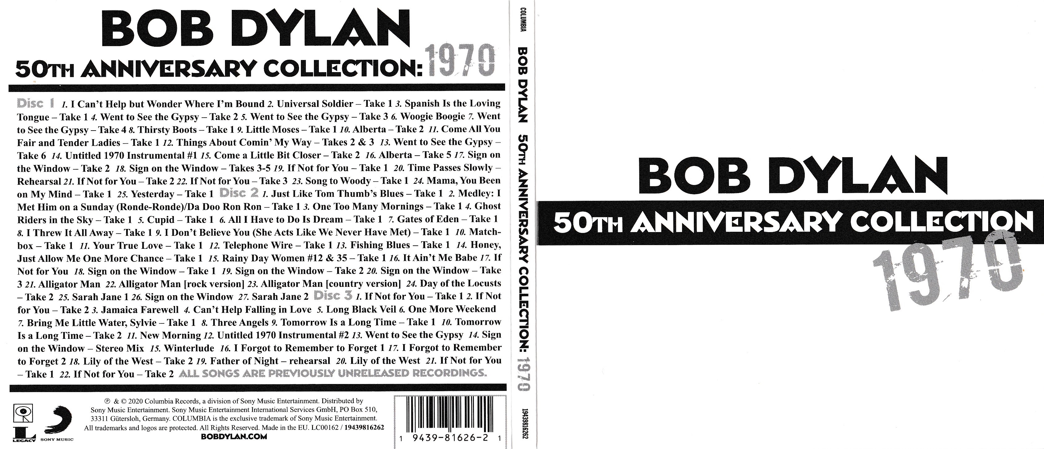 bob dylan/五十周年纪念专辑:《1970》/ 新的"靴子腿"?