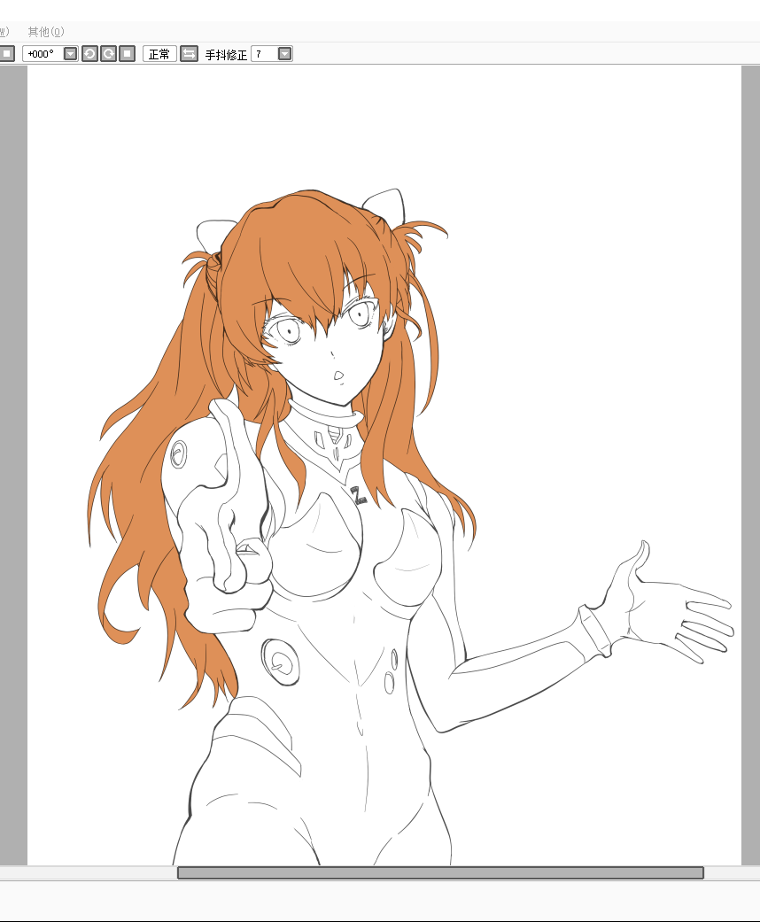 [渣绘] 画个明日香(本子女王)!画的烂 不要打我!