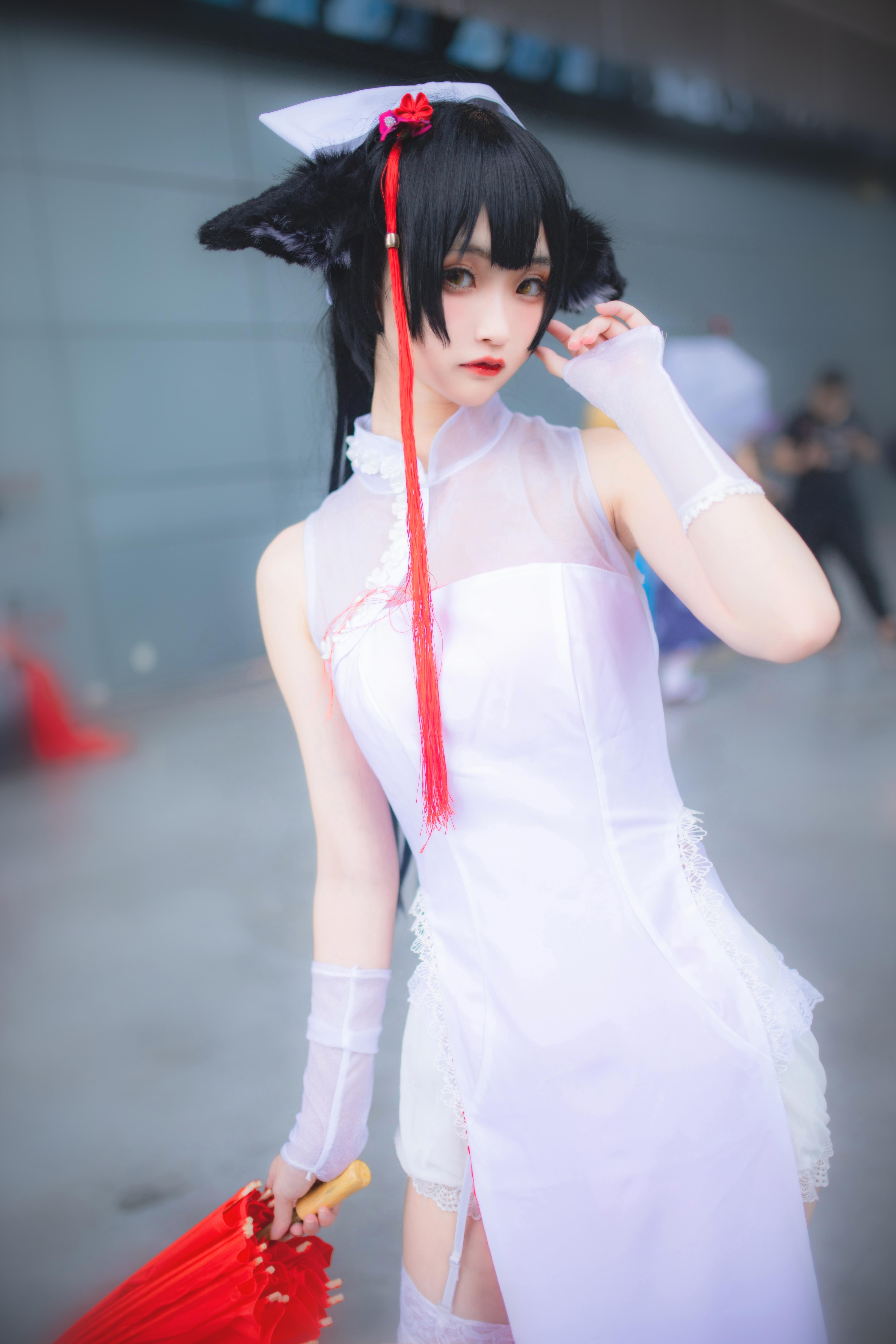 精选美少女cosplay系列,碧蓝航线-旗袍高雄