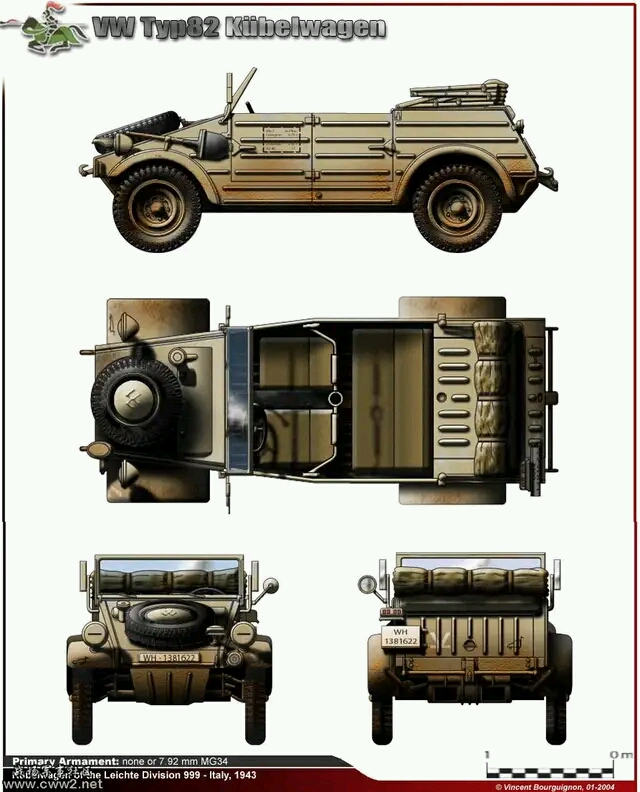 分享一些装甲车三视图(二战篇)