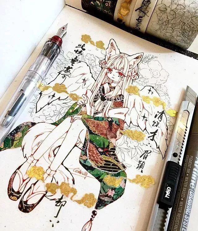 用胶带画画简直美翻!