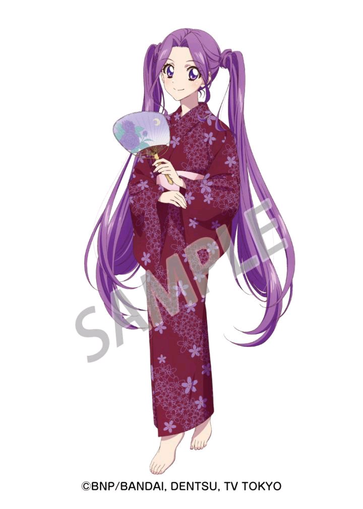 贩售身着浴衣的 star☆anis 成员形象图画的商品 周边样图 【偶像活动