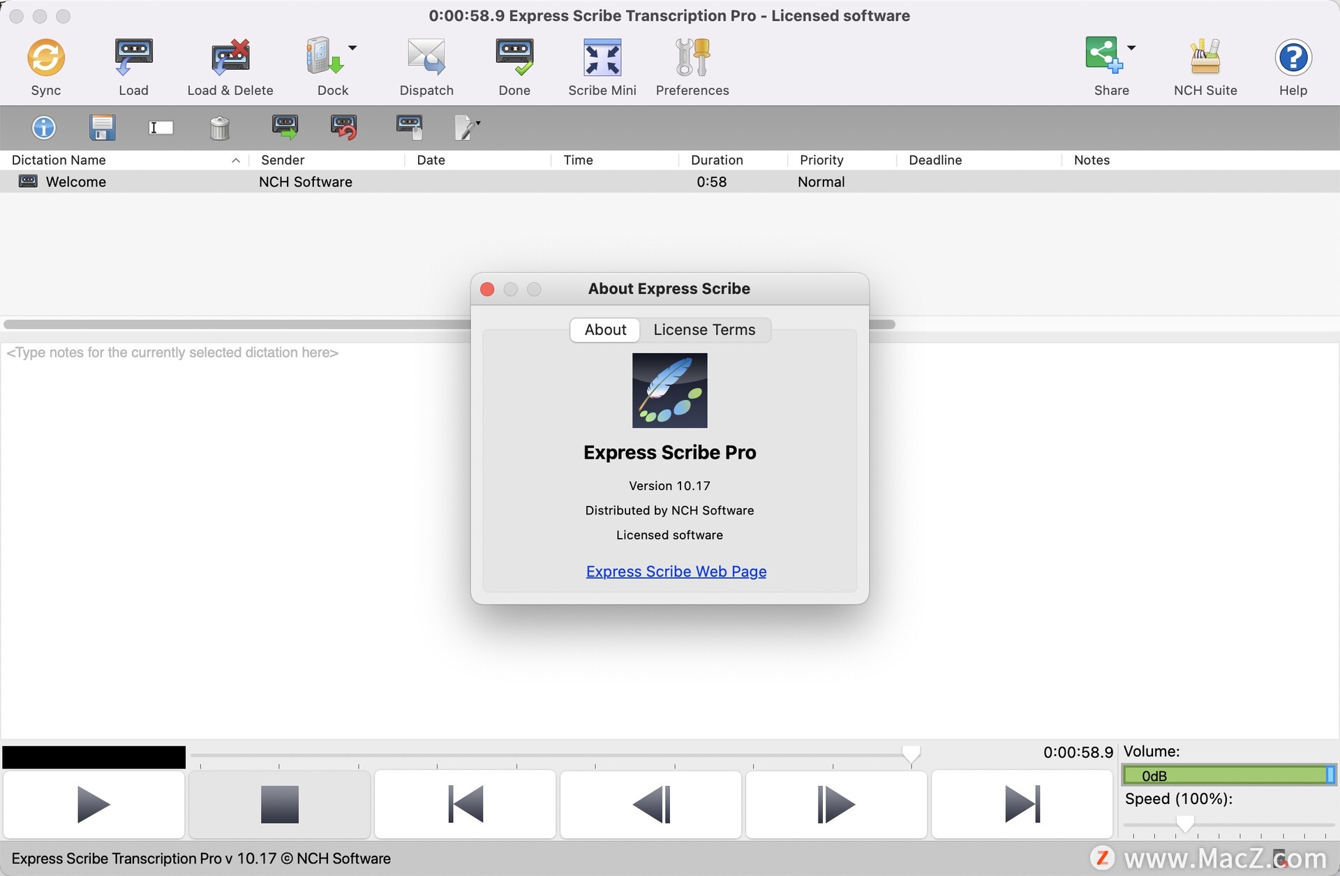 expressscribe pro for mac(音频播放器软件)