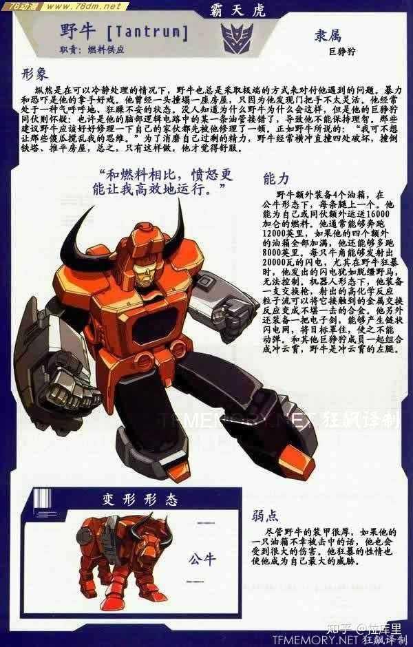 霸天虎全角色大盘点1