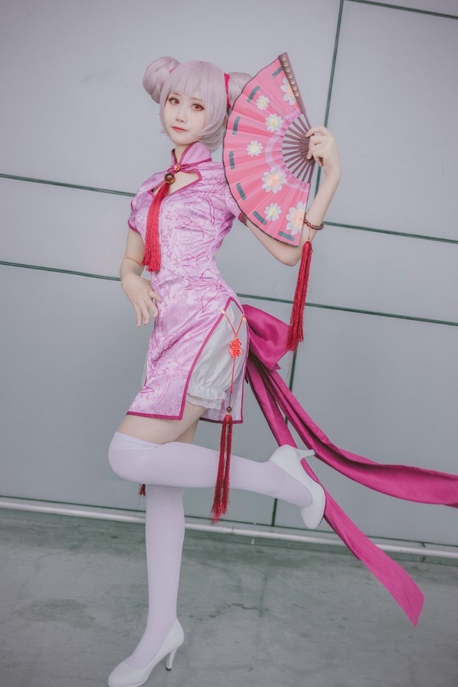 cos:王者荣耀-小乔白丝旗袍