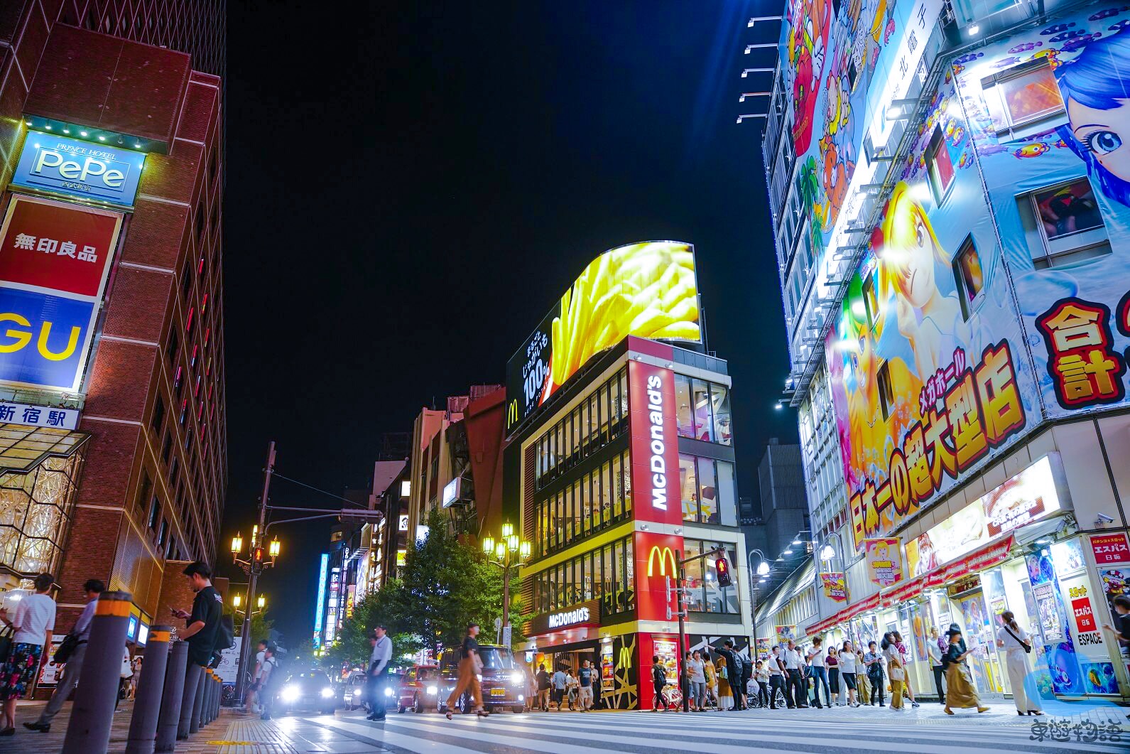 日本 东京新宿 旅游街拍 新宿夜景