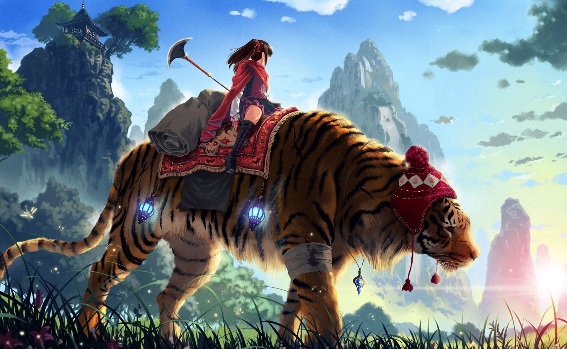 【嘿嘿嘿】中国风元素壁纸美图分享 各种汉服,旗袍小姐姐