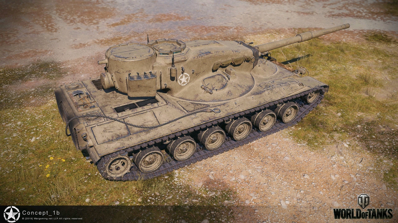 【超测服】wot 新美系ix级重坦概念1b加入测试!