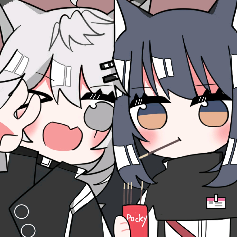 『明日方舟』双狼可爱的q版头像(5)
