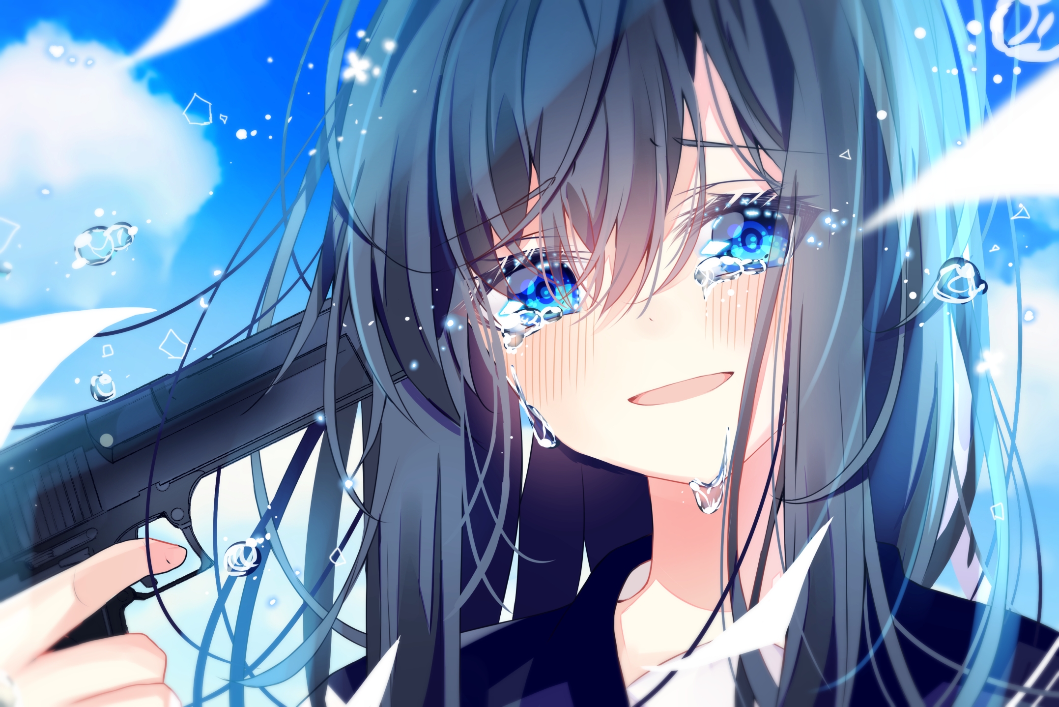 【pixiv分享】流泪的少女系列壁纸 伤心主题