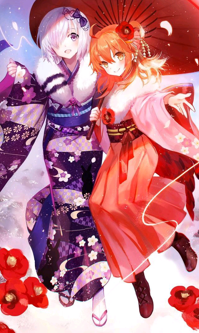 fate系列小姐姐和服高清图片