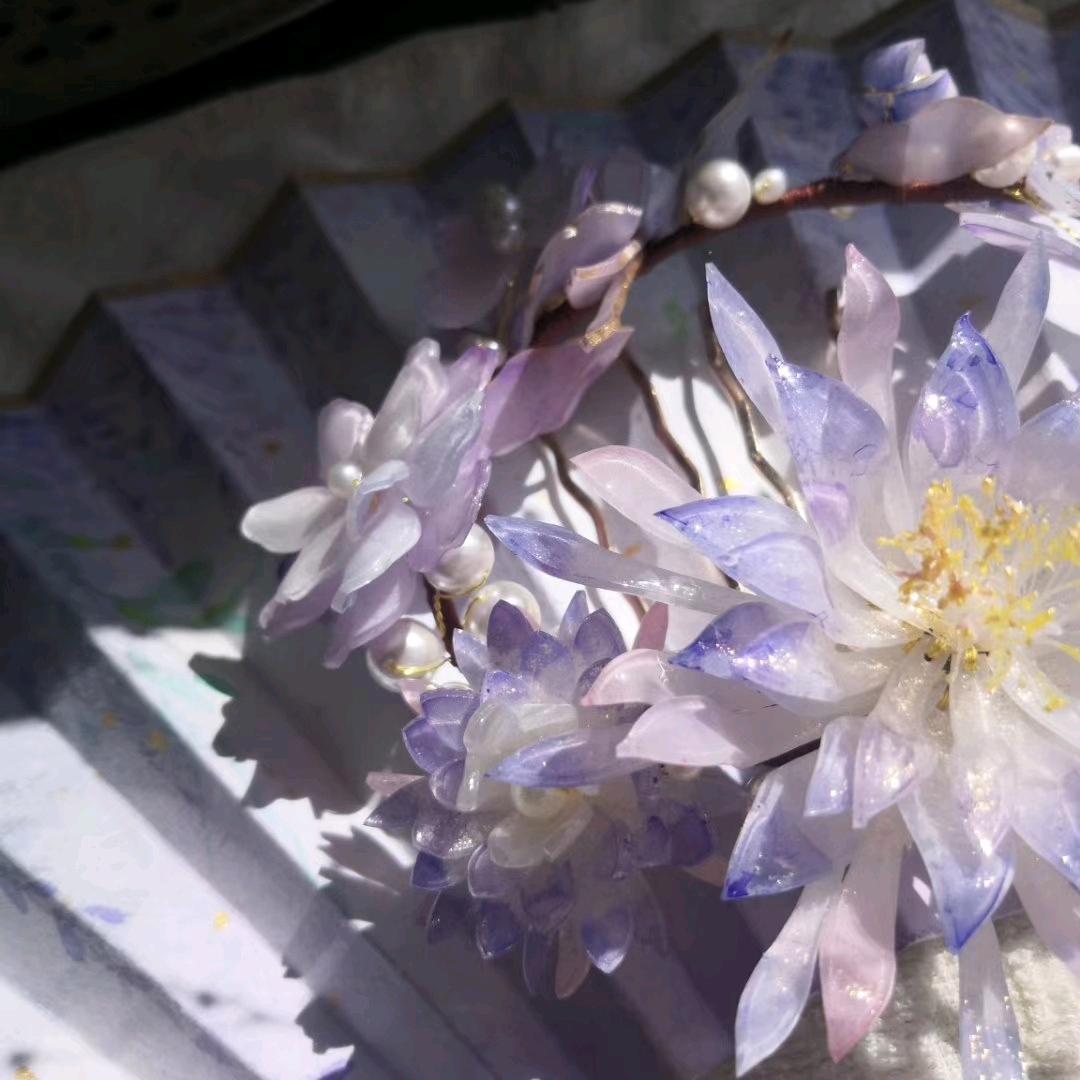 热缩昙花—掉进紫色坑里了 虽然这个也不太紫