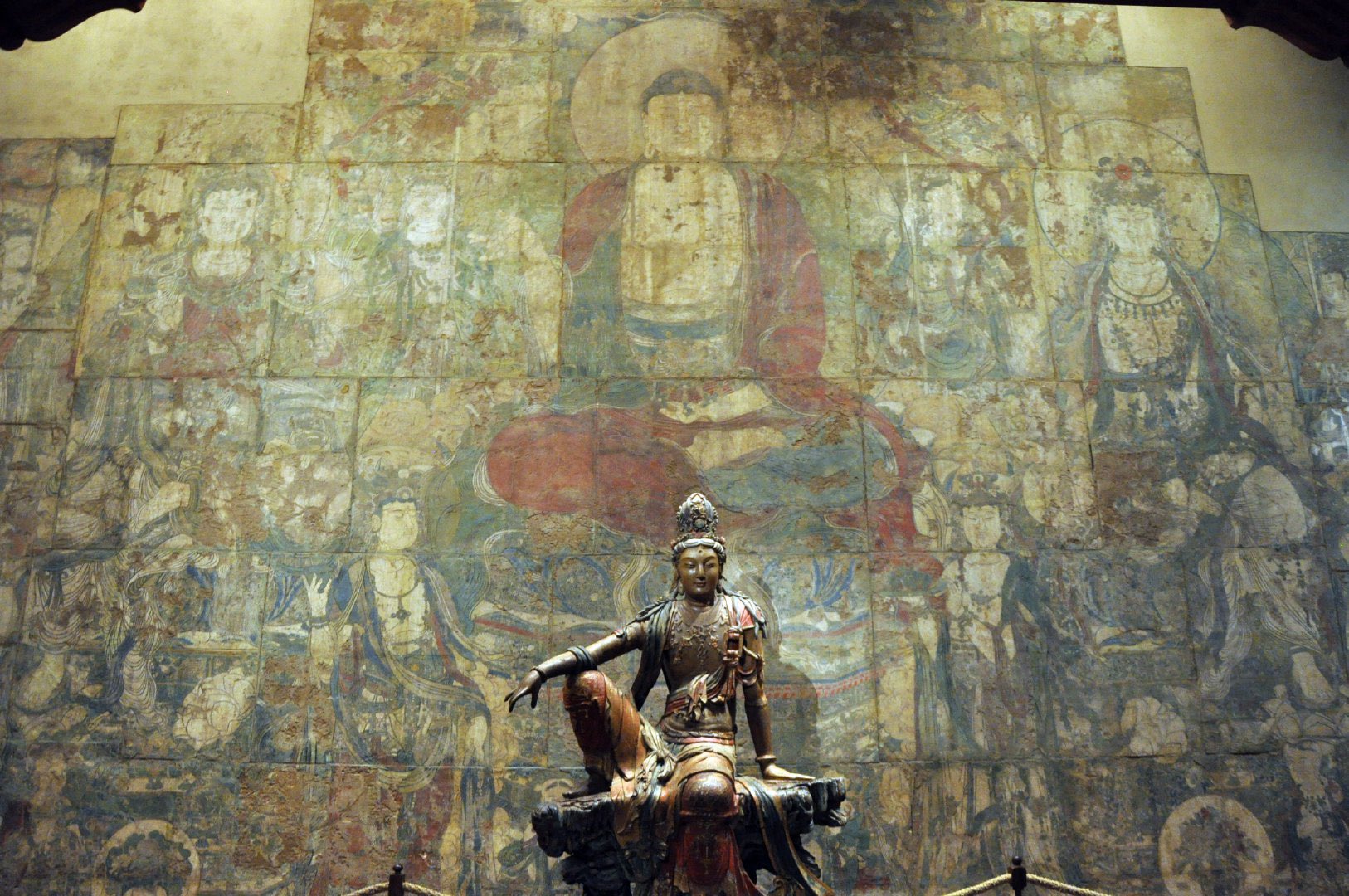 元代   广胜下寺壁画 辽代   水月观音像 均藏于美国纳尔逊艺术博物馆