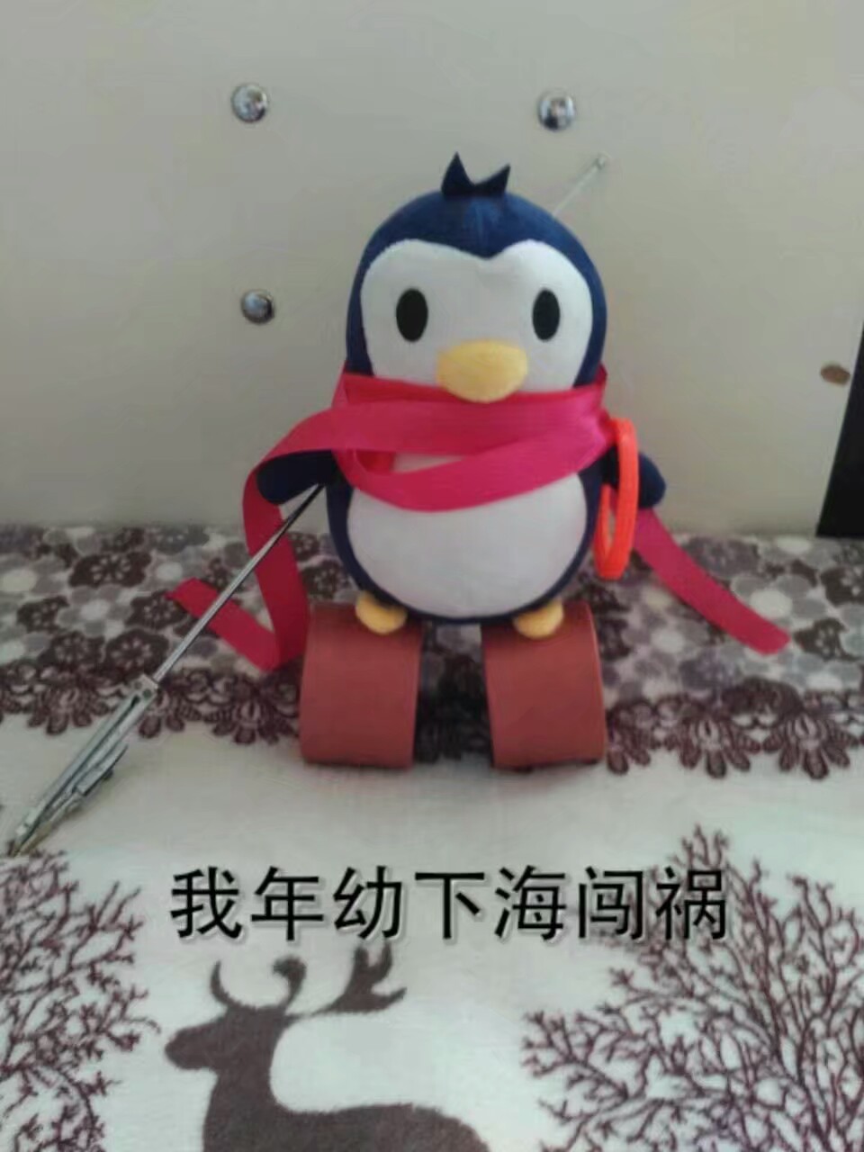 同学送的小企鹅,之前一时手欠拍了个故事出来(搞笑),现在想发上来试