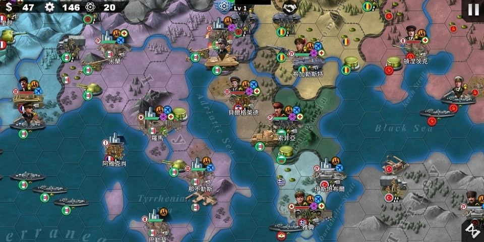 世界征服者1939年无将无科技攻略原版意大利篇