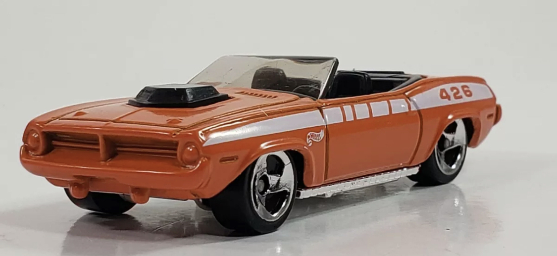 166风火轮hotwheels1970普利茅斯梭鱼敞篷版