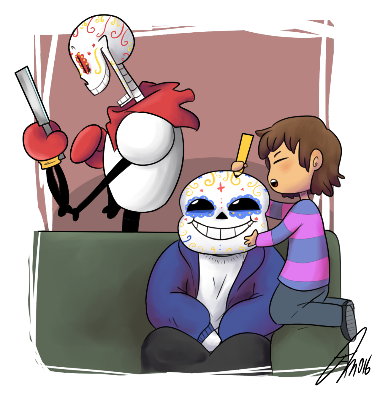 【undertale】传说之下精美人物图包 (frisk&sans&papyrus篇)