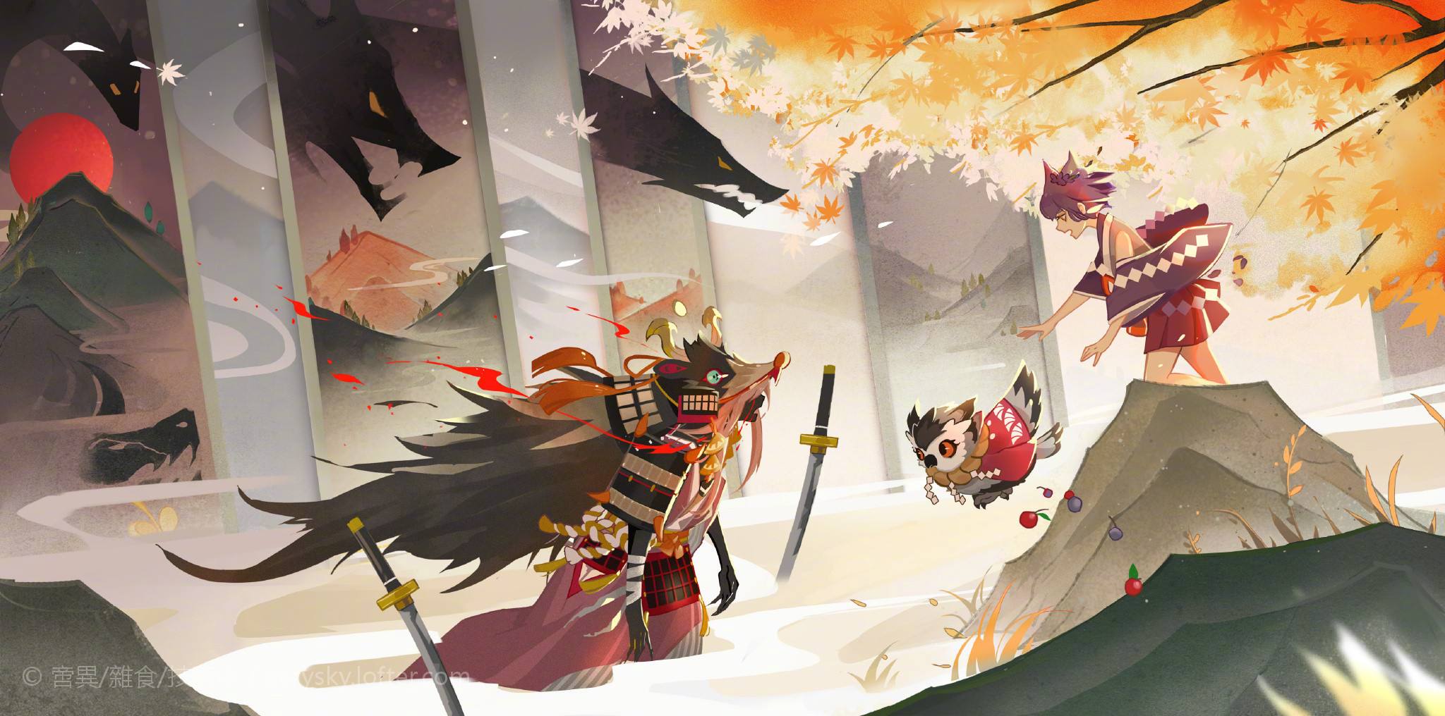 阴阳师新sp阶式神猖炙山风原创式神设计