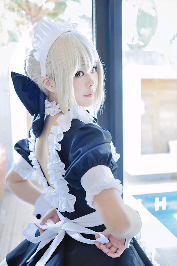 【cosplay】泳装and女仆saber