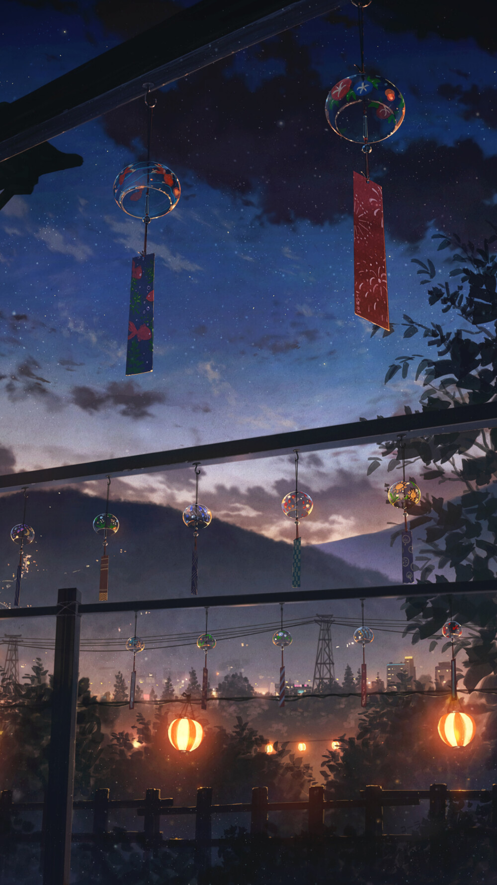 手机壁纸|星空特辑第七期 夜景,生活与你息息相关 by:b站盐泽 2020年7