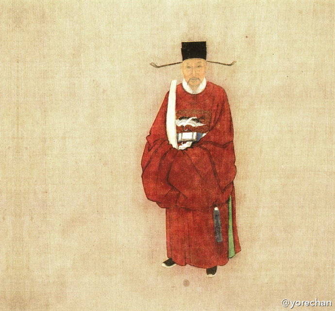 展脚幞头 圆领补服(清《松江邦彦图》)