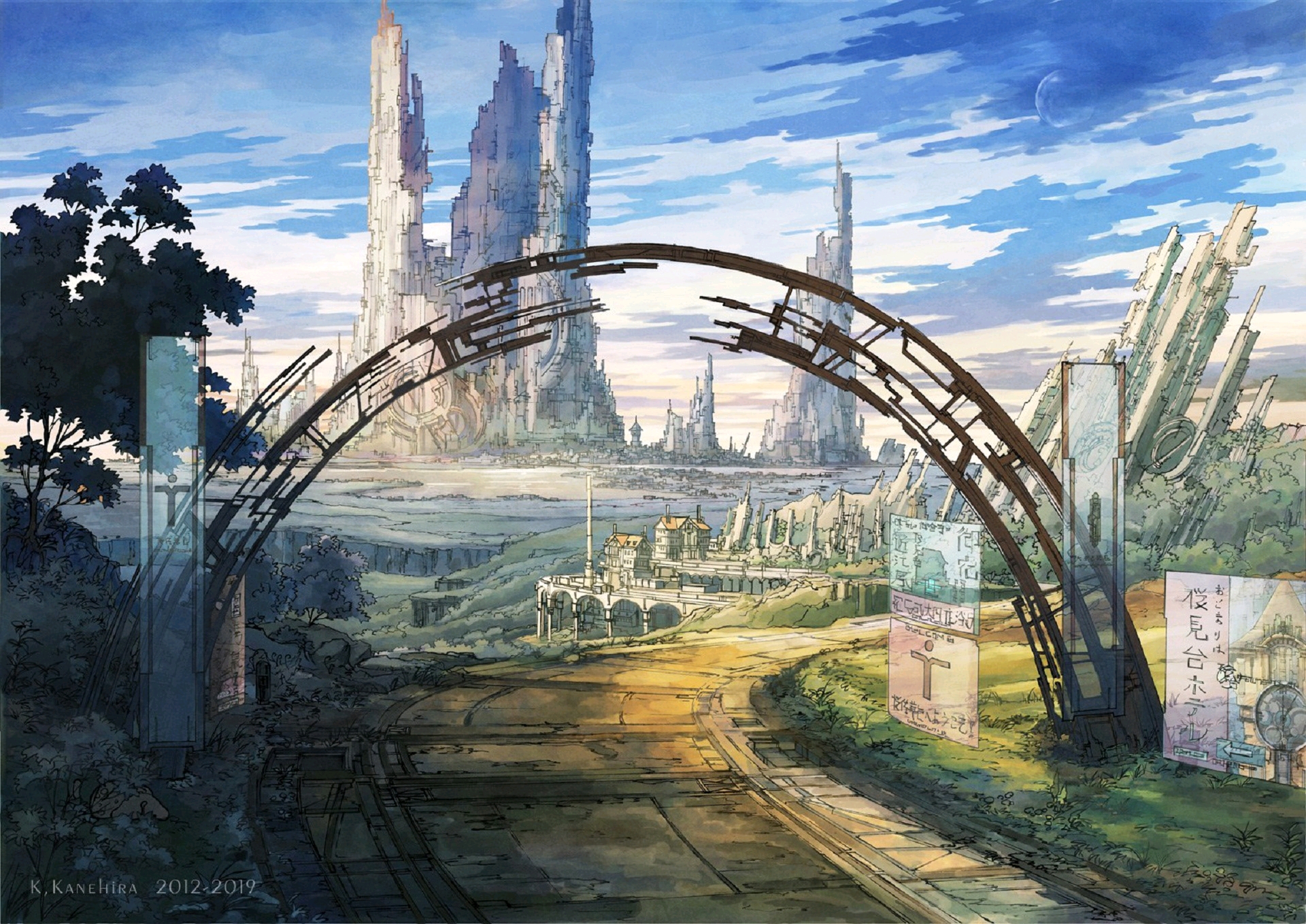 二次元风景图(电脑壁纸)